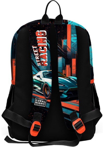 Kids Siyah Nefti Yarış Arabası Desenli 3’lü Okul Çanta Seti 3SET23765 indirimleri