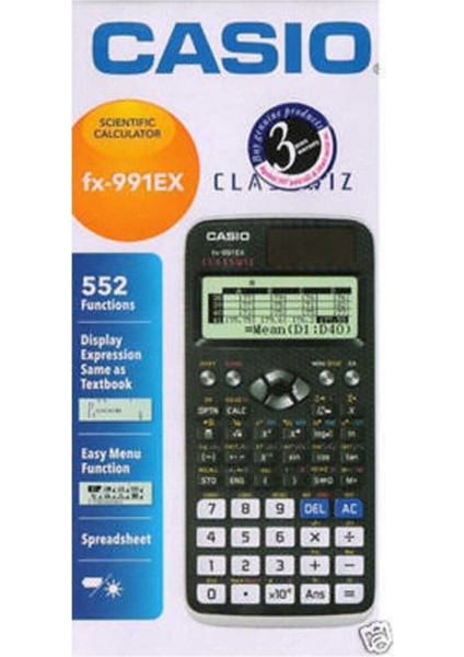 FX-991EX 552 Fonksiyon Bilimsel Hesap Makinesi