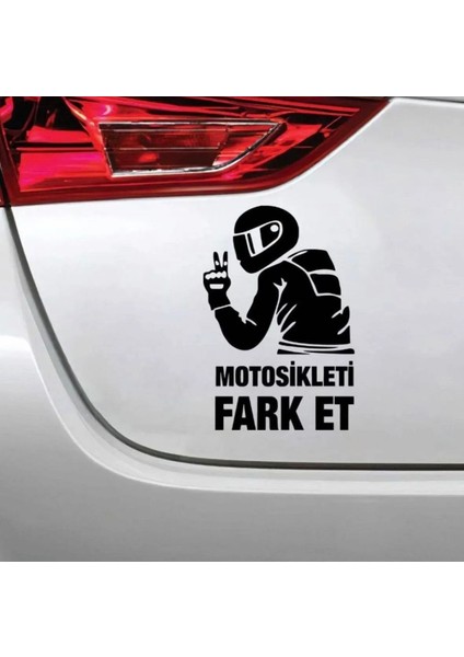 Motorsikleti Fark Et 15 x 9 cm Oto Sticker Motorsiklet Sticker