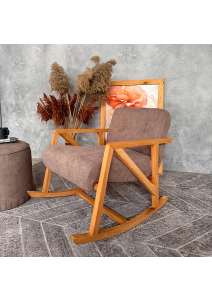 Nini Sallanan Ahşap Berjer | Koyu Kahve fiyatları