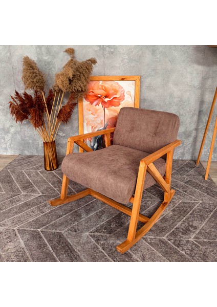 Nini Sallanan Ahşap Berjer | Koyu Kahve modelleri