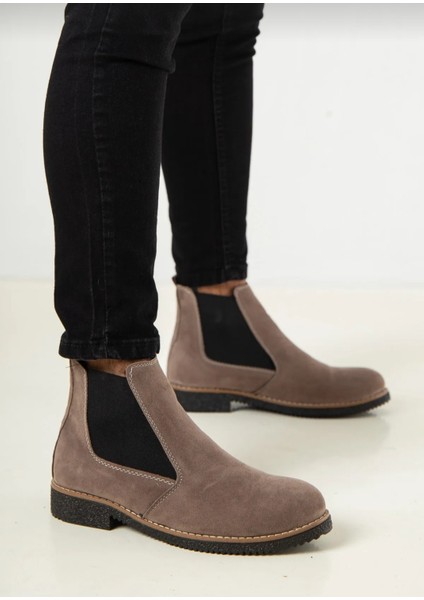 Erkek Kışlık Chelsea Bej Süet Bot fiyatları