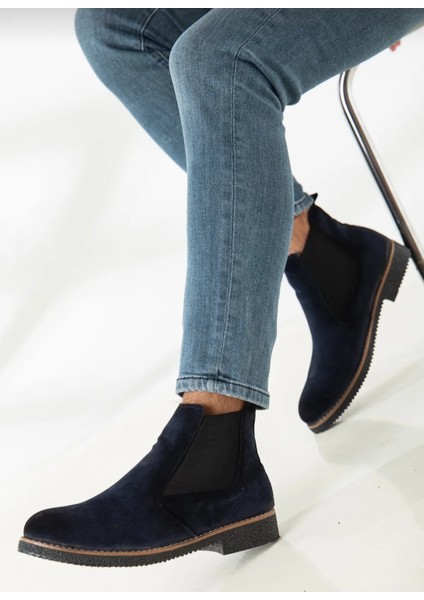 Erkek Kışlık Chelsea Lacivert Süet Bot fiyatları
