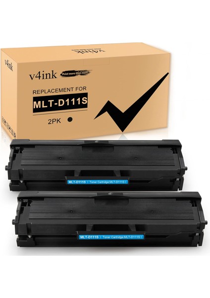 MLT-D111S MLTD111S Toner Cartridge Replacement For Samsung Xpress SL-M2026 M2026W M2070 M2070W M2070FW M2071 M2071FH M2071HW M2020W M2020 M2022 M2022W M2021 M2021W M2078W Black 2 Pack