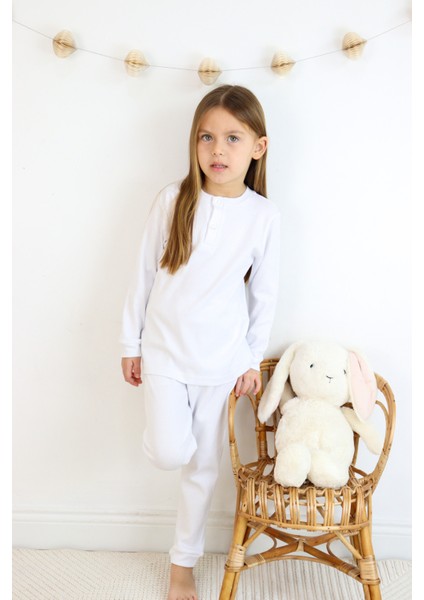 Kız-Erkek () Çocuk Interlok Kumaş Orta Kalınlıkta Pamuklu Pijama Takımı fiyatları