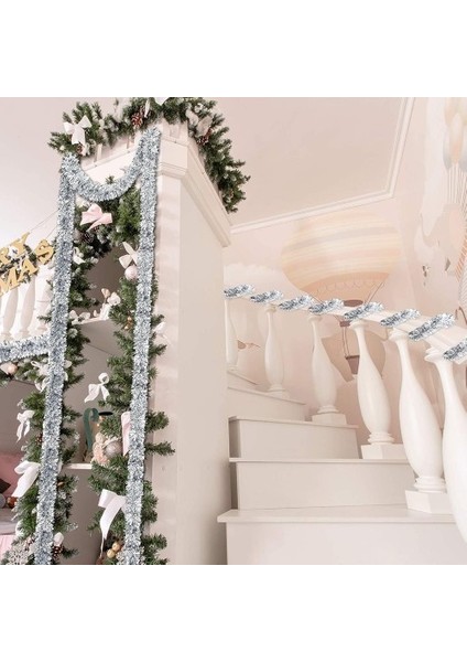 Simli Parti Süsü 2 Metre Gümüş modelleri