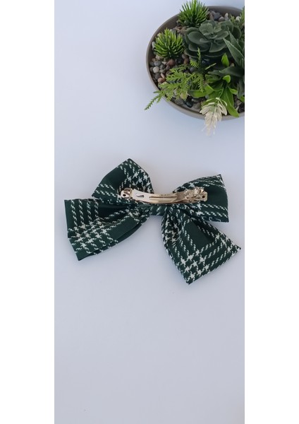 Kadın Fiyonk Otomatik Saç Tokası Yeşil Renk fiyatları