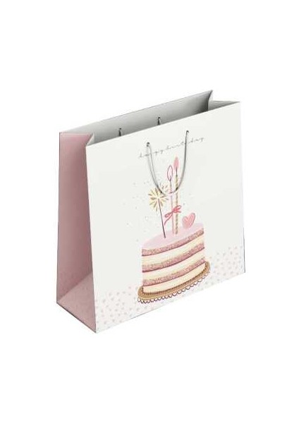 Karton Çanta K3 Pembe Pasta 170103-99