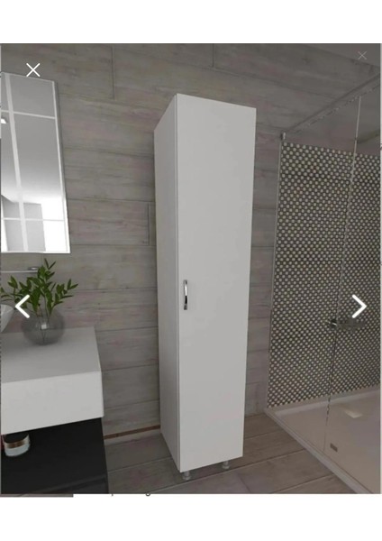 Tek Kapaklı 5 Raflı Çok Amaçlı Banyo-Mutfak-Kilerdolabı