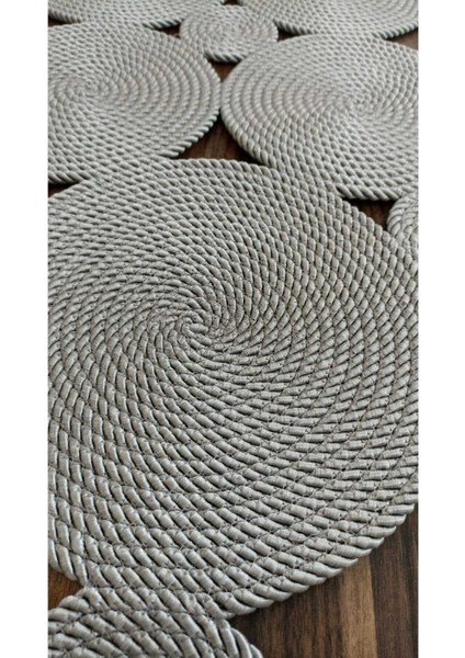 Gümüş Gri Renk Amerikan Runner / Masa / Konsol/Sehpa Örtüsü (90*40 cm )