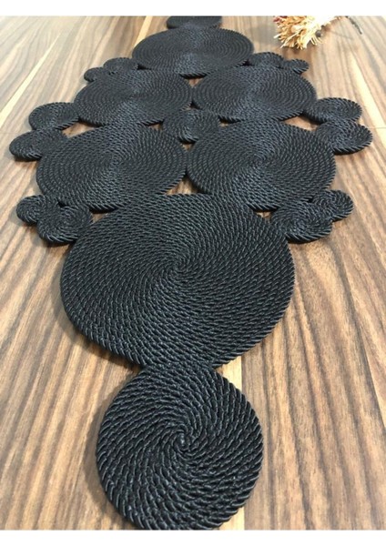 Siyah Runner / Masa / Konsol/Sehpa Örtüsü (95*45 cm ) fiyatları