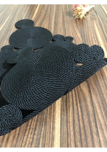 Siyah Runner / Masa / Konsol/Sehpa Örtüsü (95*45 cm ) modelleri