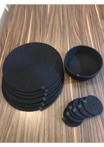Siyah Supla Takımı 13 Adet 32 cm / Amerikan Servisi