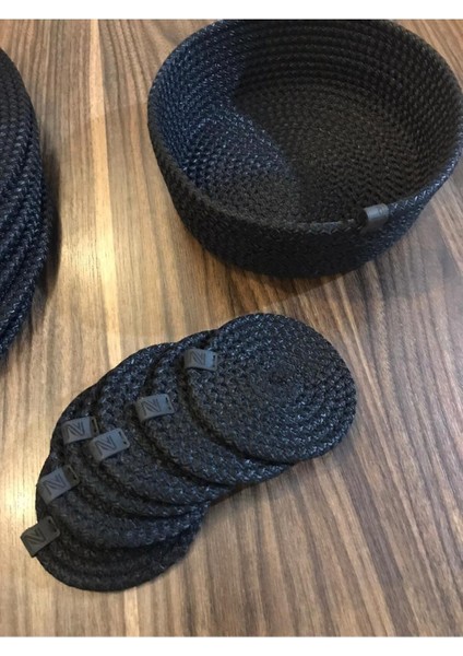 Siyah Supla Takımı 13 Adet 32 cm / Amerikan Servisi