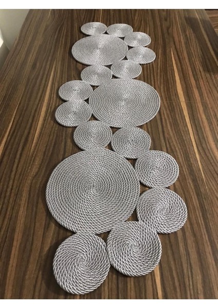 Gri Runner (120/25 cm )/ Masa / Salon Sehpa Örtüsü