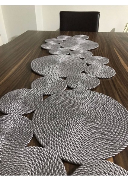 Gri Runner (120/25 cm )/ Masa / Salon Sehpa Örtüsü
