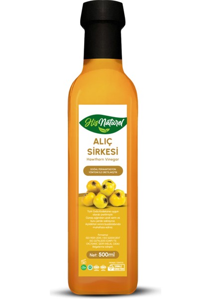 Organik Yıllanmış Alıç ve Elma Sirkesi Doğal Fermantasyon 2'li Set 500 Ml. fiyatları
