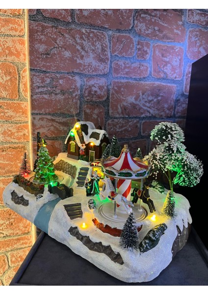 Dekoratif Kış Temalı Hareketli Atlı Karıncalı Lüks Hediyelik Eşya fiyatları