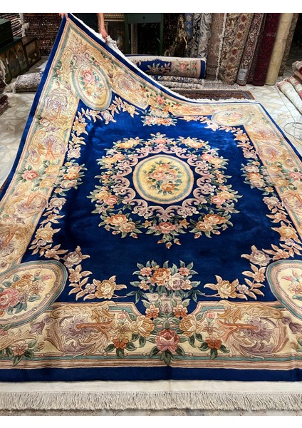 El Dokuma Kabartmalı Çin Halısıdır Ebat 312X245.