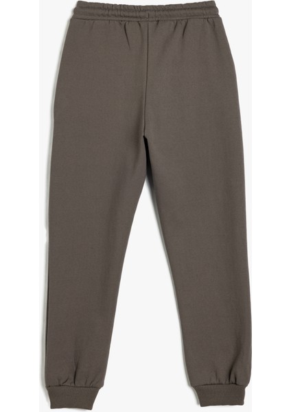 Jogger Eşofman Altı Slogan Baskılı Cepli Beli Bağlamalı fiyatları