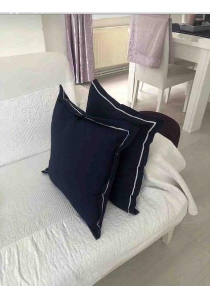 Lacivert Pikolu Yastık