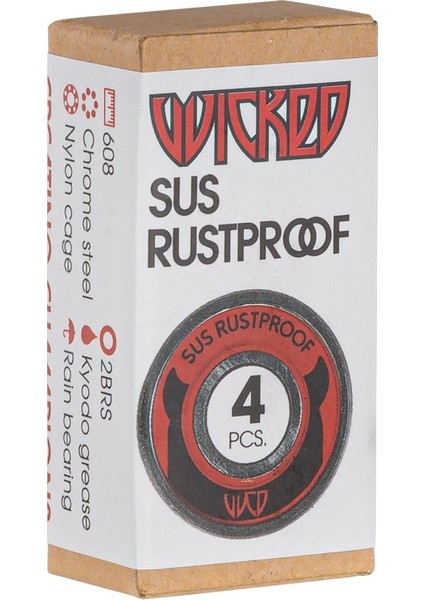 Sus Rustproof Rulman, 4'lü