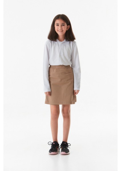 Basic Beli Lastikli Kız Çocuk Şort Etek modelleri