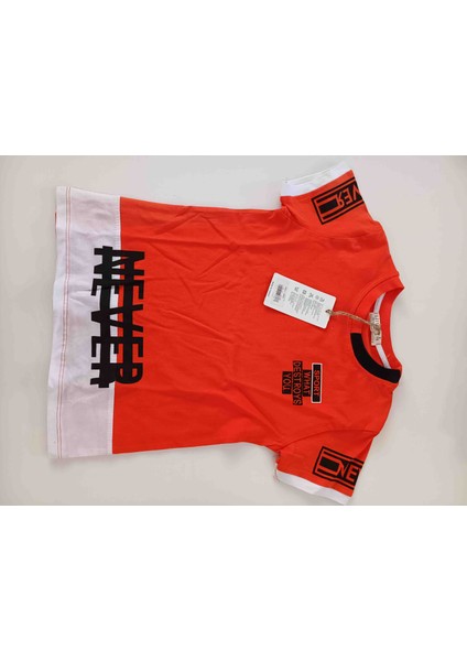 Erkek Çocuk Turuncu Siyah Renk Şortlu Takim modelleri