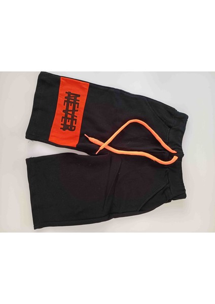 Erkek Çocuk Turuncu Siyah Renk Şortlu Takim fırsatları