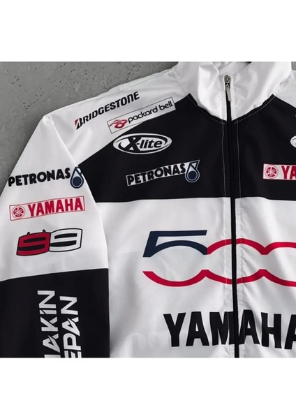 Unisex Paraşüt Kumaş Baskılı Oversize Siyah Rüzgarlık fiyatları