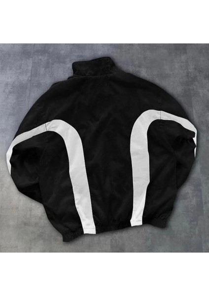 Unisex Paraşüt Kumaş Oversize Dijital Baskılı Rüzgarlık Yağmurluk fiyatları