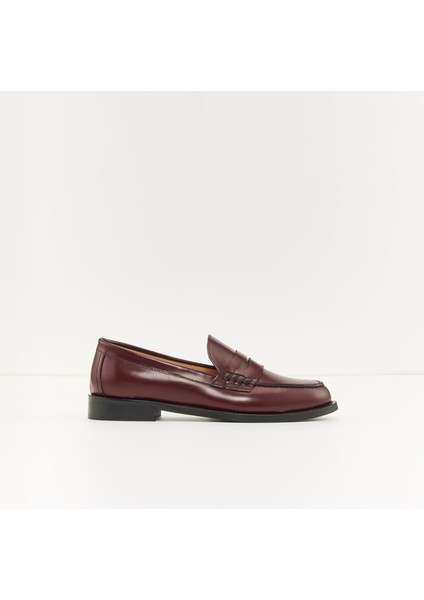 Homer-Tr Ayakkabı Düz;Oxford & Loafer - Bordo