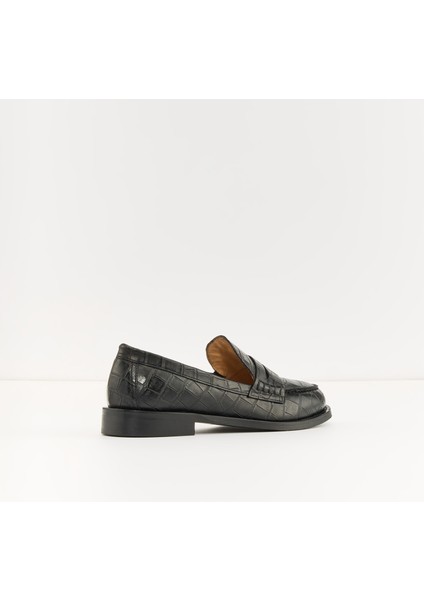 Homer-Tr Ayakkabı Düz;Oxford & Loafer - Siyah