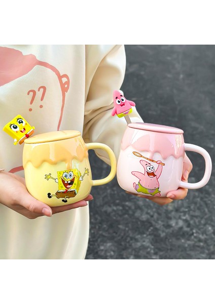 Kapaklı ve Kaşıklı Seramik Kupa Mug (Yurt Dışından) modelleri