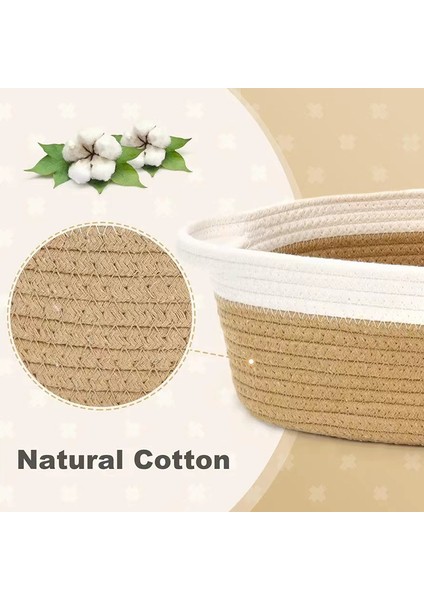 Beş Set Pamuklu Halat Saklama Sepeti Ev Tipi Saklama Sepeti (Yurt Dışından) indirimleri