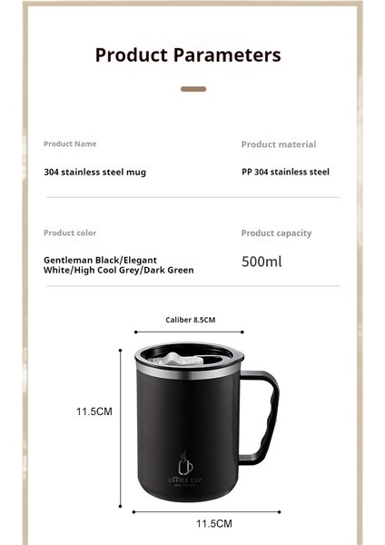 304 Paslanmaz Çelik Kupa Çift Katmanlı Yalıtımlı Kupa (Yurt Dışından) fırsatları