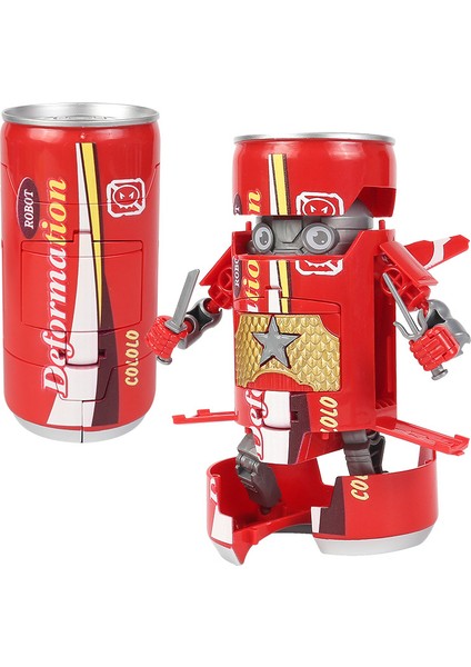 Dönüşümlü Soda Savaşçısı Şişe Içen Robot Modeli (Yurt Dışından)