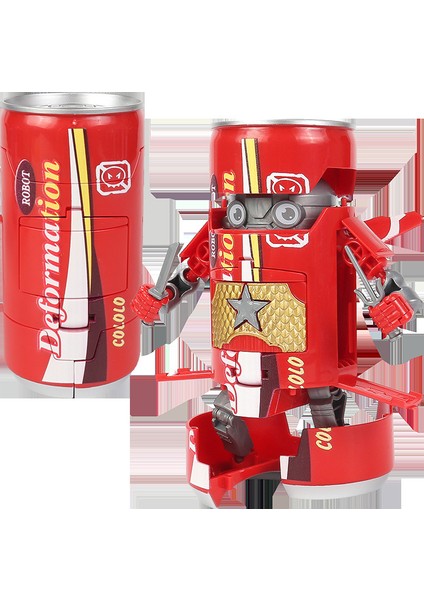 Dönüşümlü Soda Savaşçısı Şişe Içen Robot Modeli (Yurt Dışından)