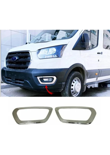 Ebal Oto Ford Transit Krom Sis Farı Çerçevesi 2 Prç 2019 Üzeri P.çelik