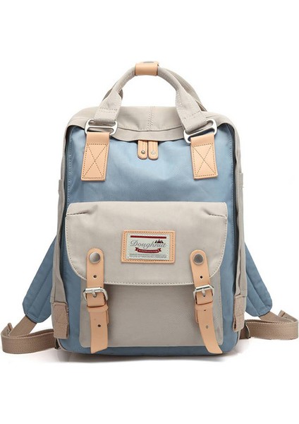 15 Inç Colorblock Büyük Kapasiteli Sırt Çantası (Yurt Dışından)