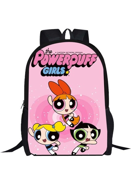 Powerpuff Girls Sevimli Büyük Kapasiteli Okul Çantalar (Yurt Dışından)