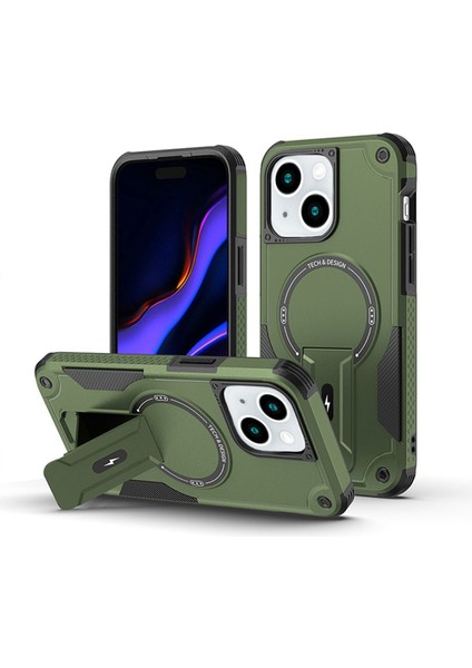 Apple iPhone 15 Plus ve 14 Plus Uyumlu Kılıf Darbe Emici Şık Tasarım Koruyucu Kamera Çerçeveli Tank Kılıf