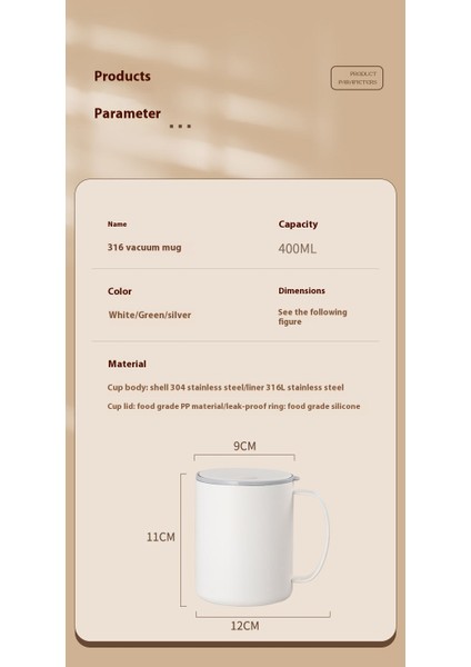 316 Paslanmaz Çelik Kapaklı Kupaçift Katmanlı Içi Boşsıcağa Dayanıklı ve Düşmeye Dayanıklı (Yurt Dışından) fırsatları