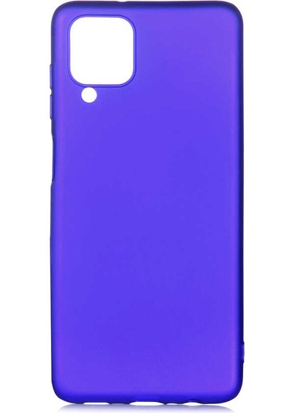 Samsung Galaxy A12 Kılıf Premier Silikon Kapak - Saks Mavi