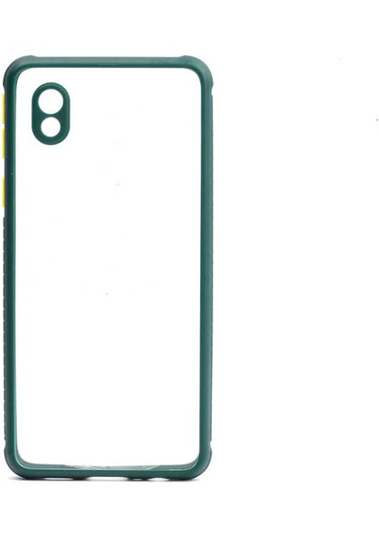 Cepte Aksesuar Galaxy A01 Core Kılıf ​​zore Kaff Kapak-Koyu Yeşil