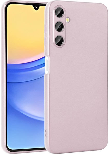 Cepte Aksesuar Galaxy A15 Kılıf Zore Premier Silikon Kapak-Rose Gold