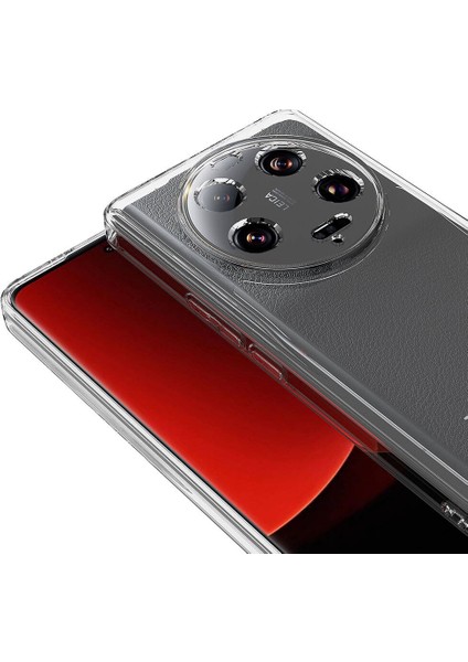 Cepte Aksesuar Xiaomi Mi 13 Ultra Kılıf Zore Süper Silikon Kapak-Renksiz