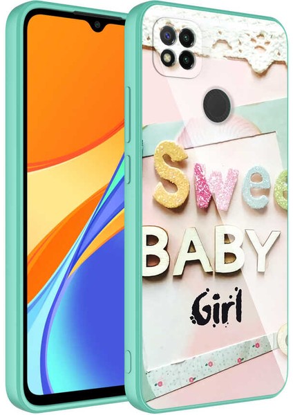 Cepte Aksesuar Xiaomi Redmi 9c Kılıf Kamera Korumalı Desenli Sert Silikon Zore Epoksi Kapak-No5