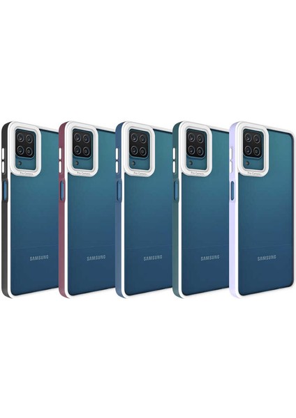Galaxy A12 Kılıf Zore Mima Kapak-Lila