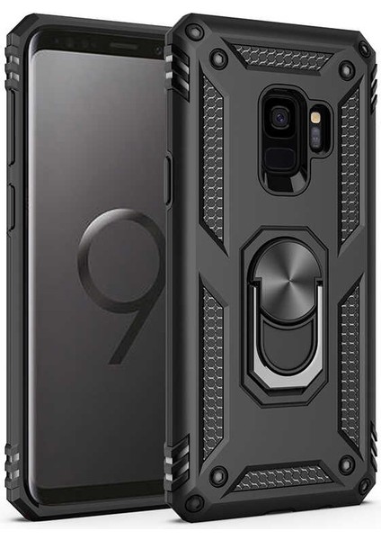 Cepte Aksesuar Galaxy S9 Kılıf Zore Vega Kapak-Siyah